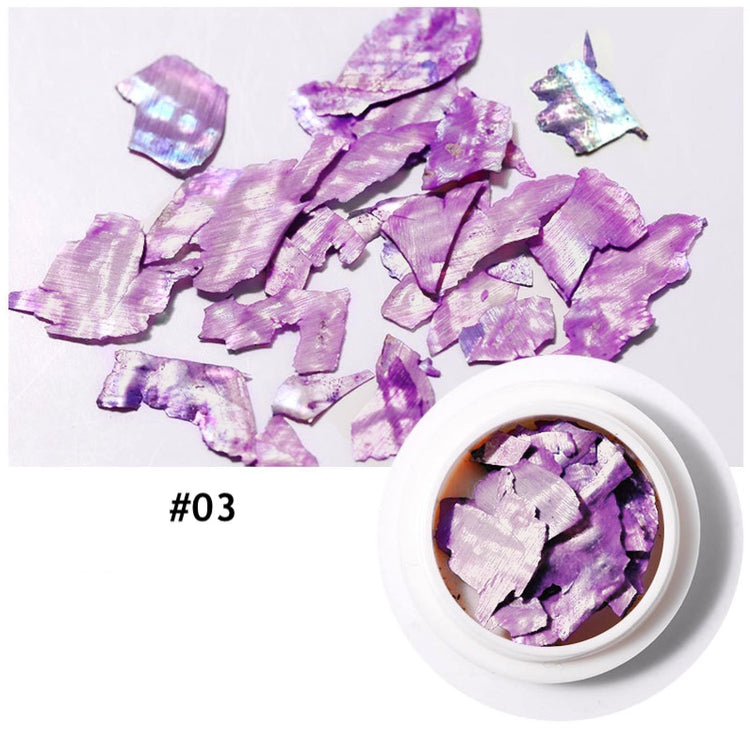 Natural Shell Slices Nail Art Decoration Jar - NSI Australia