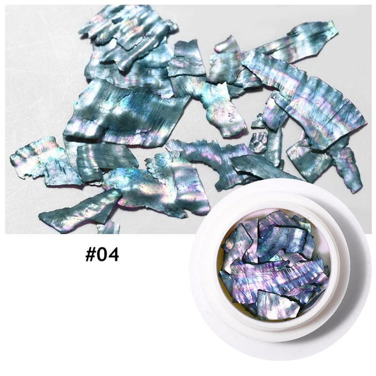 Natural Shell Slices Nail Art Decoration Jar - NSI Australia