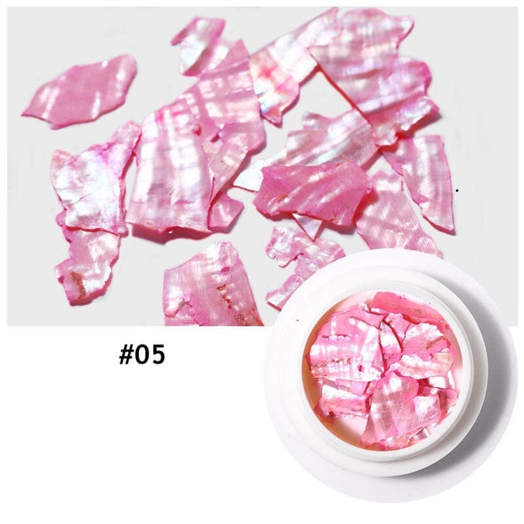 Natural Shell Slices Nail Art Decoration Jar - NSI Australia