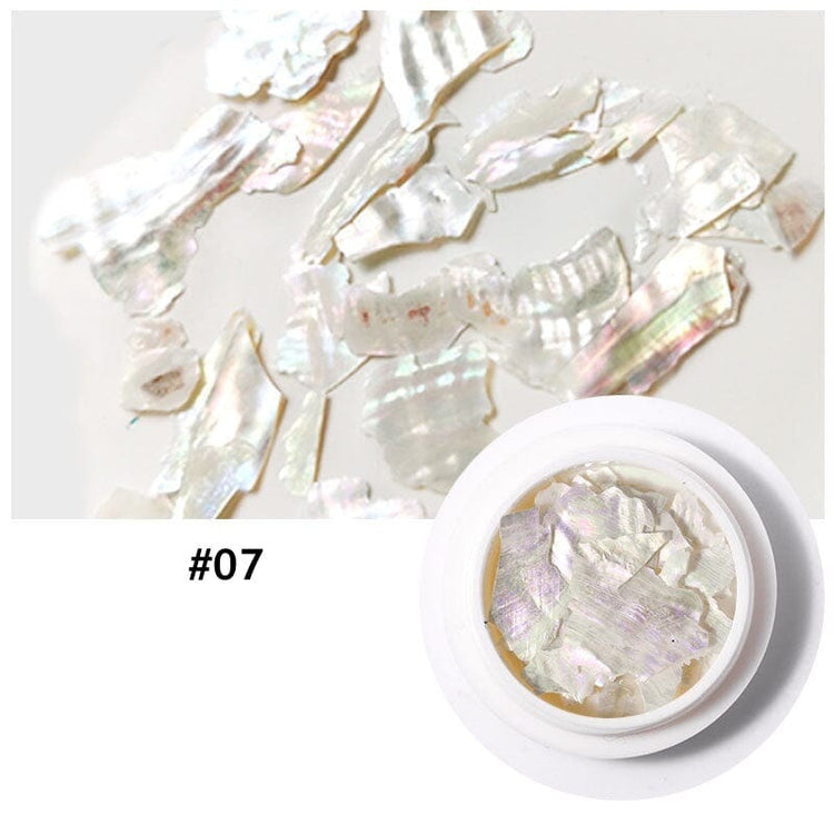 Natural Shell Slices Nail Art Decoration Jar - NSI Australia