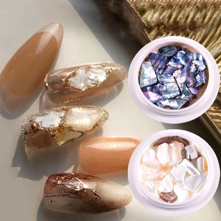Natural Shell Slices Nail Art Decoration Jar - NSI Australia