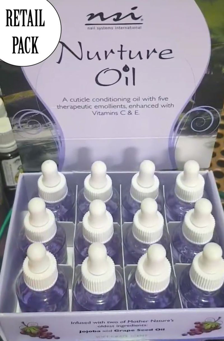 Nurture Oil - Cuticle Oil Natural Nail Care Retail Display Pack 12 x 7ml - NSI Australia