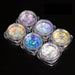 Opal Aurora Iridescent Nail Art Flakes - Set 6pcs Jar - NSI Australia
