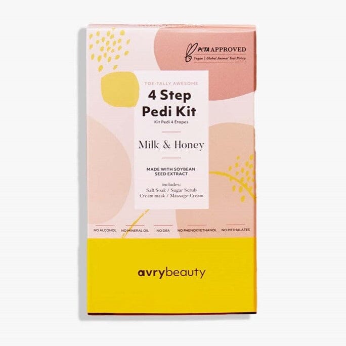 Pedi-in-a-Box Milk & Honey - 4 Steps - Avry Beauty - NSI Australia