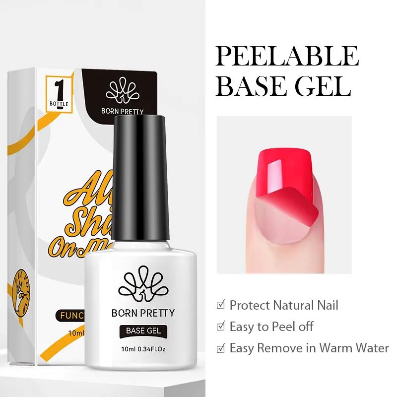 Gel Nail Base And Top Coat Peel Off Base Coat Gel NSI Australia