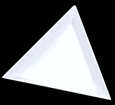 Plastic White Triangular Tray - NSI Australia