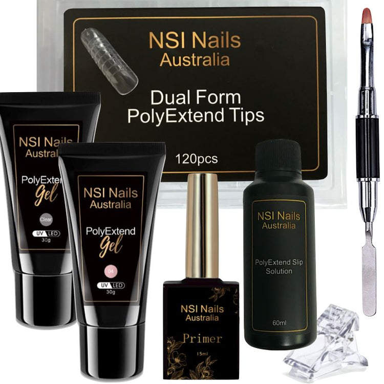 PolyGel Kit with Nail Lamp LED X5PLUS 80W - NSI Australia