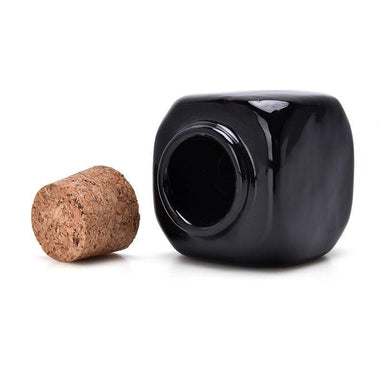 Porcelain Dappen Dish with Cork Lid (Cube Shape) - NSI Australia