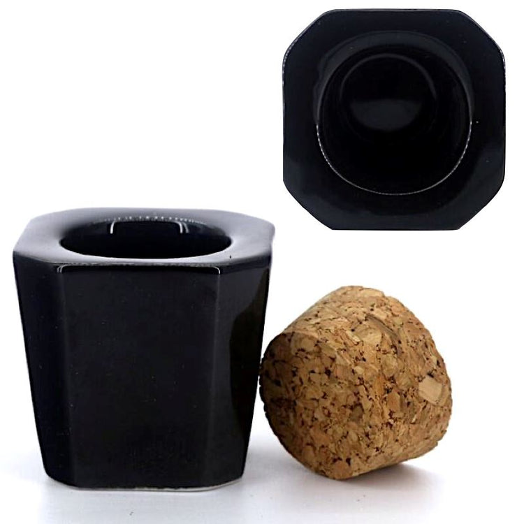 Porcelain Dappen Dish with Cork Lid (V-Shape) - NSI Australia