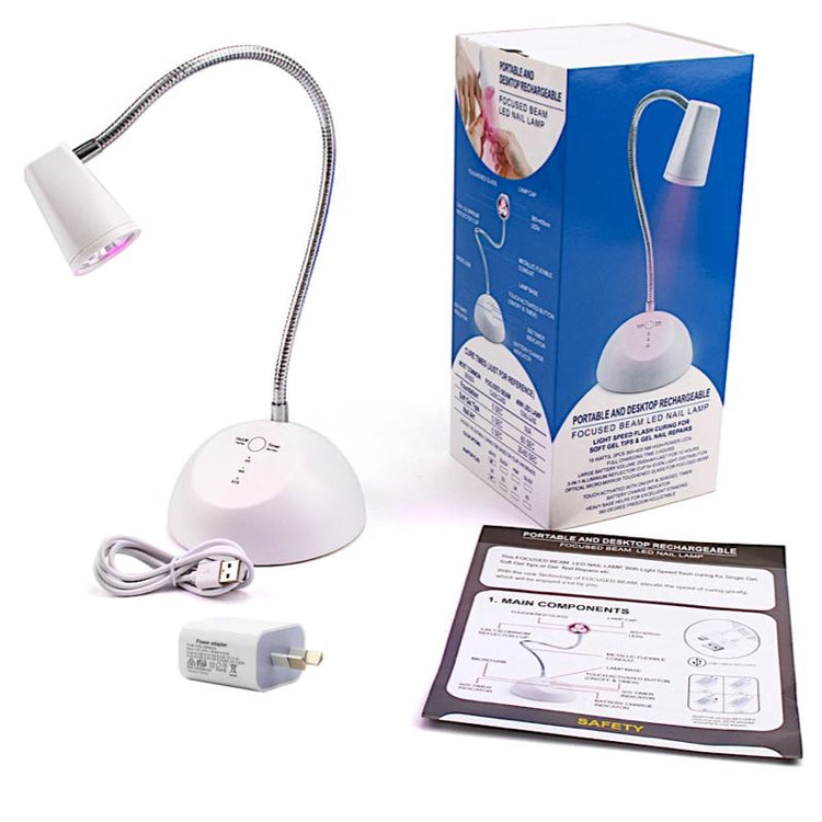 Portable And Rechargeable Nail Lamp Flash Cure Soft Gel Tips - NSI Australia