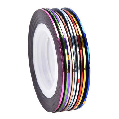 Random Coloured Striping Tape Rolls Pack (1mm wide) - NSI Australia