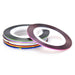 Random Coloured Striping Tape Rolls Pack (1mm wide) - NSI Australia