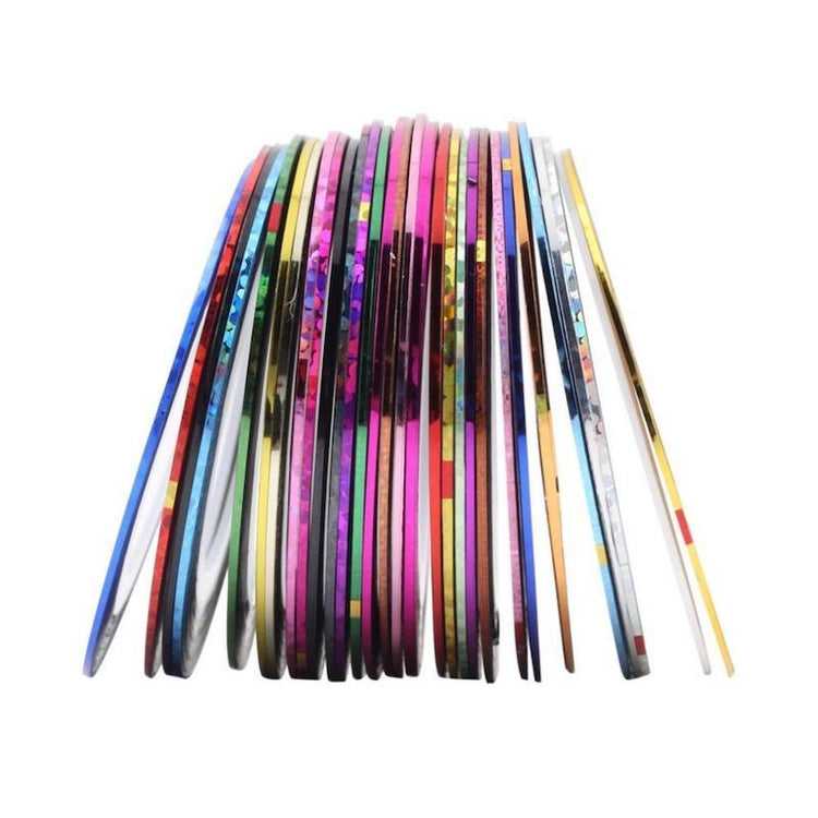 Random Coloured Striping Tape Rolls Pack (1mm wide) - NSI Australia