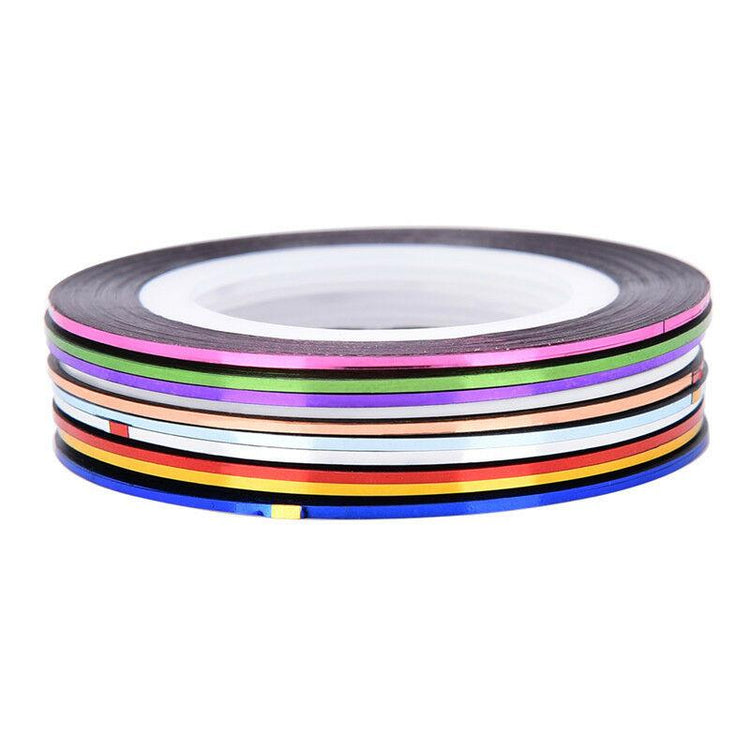 Random Coloured Striping Tape Rolls Pack (1mm wide) - NSI Australia