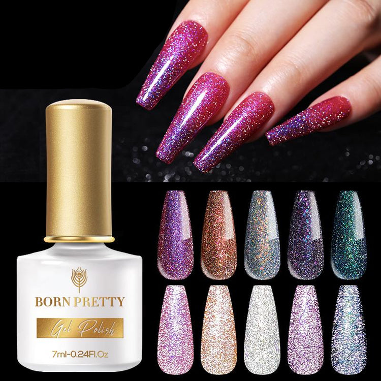 Reflective Glitter Flash Gel Polish BORN PRETTY - NSI Australia