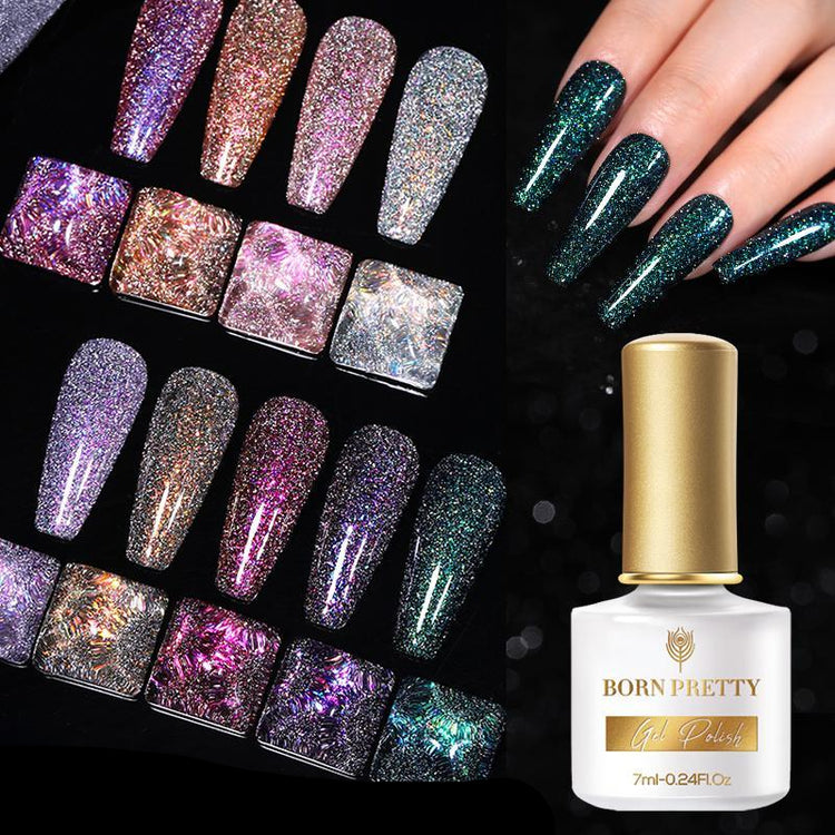 Reflective Glitter Flash Gel Polish BORN PRETTY - NSI Australia