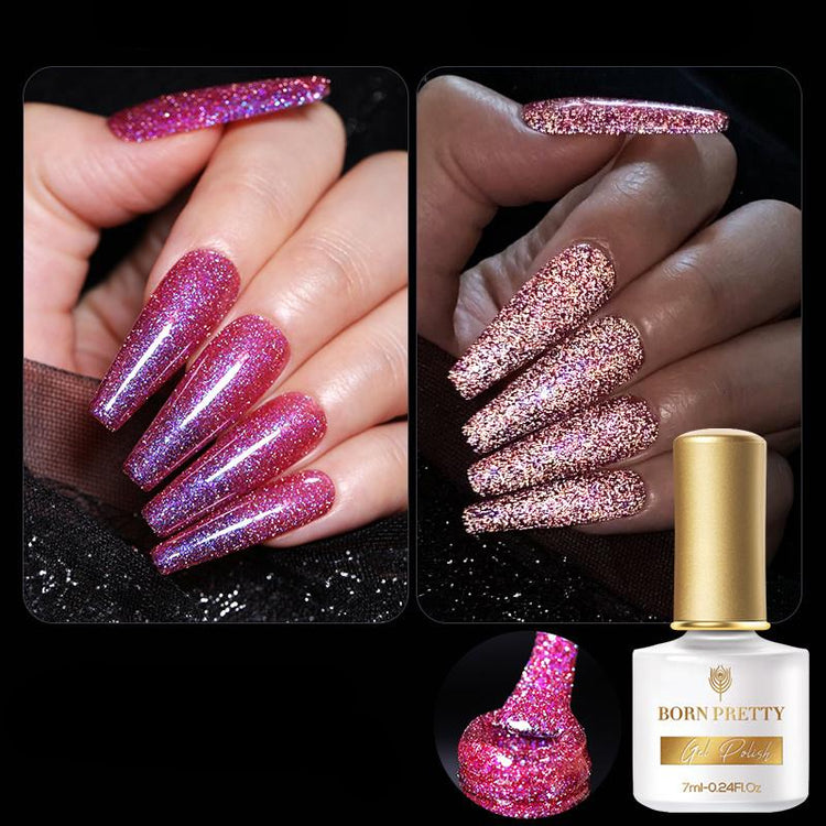 Reflective Glitter Flash Gel Polish BORN PRETTY - NSI Australia