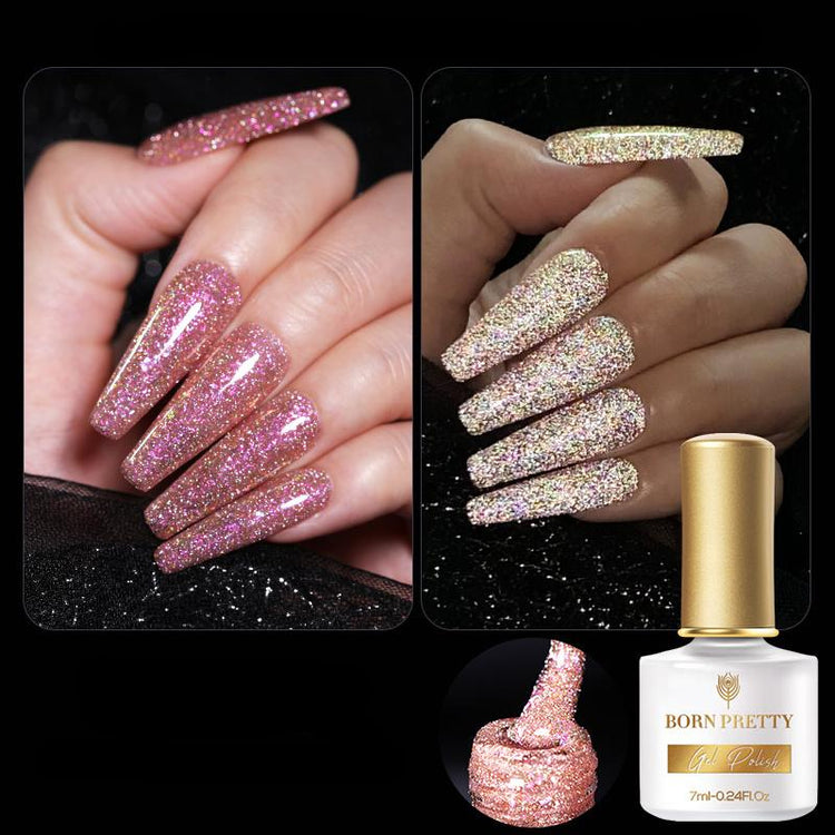 Reflective Glitter Flash Gel Polish BORN PRETTY - NSI Australia