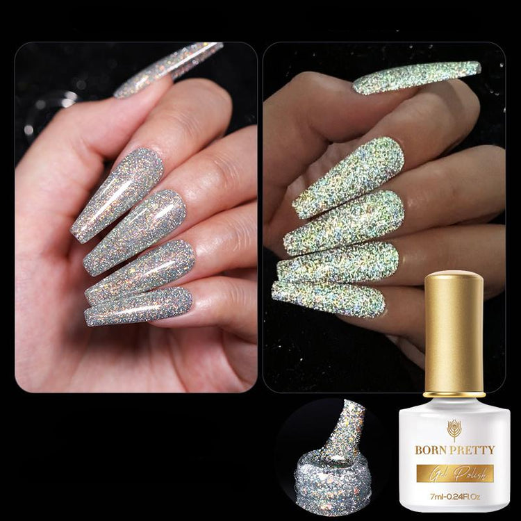 Reflective Glitter Flash Gel Polish BORN PRETTY - NSI Australia