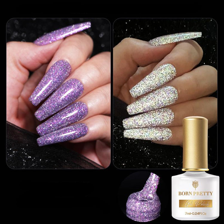 Reflective Glitter Flash Gel Polish BORN PRETTY - NSI Australia