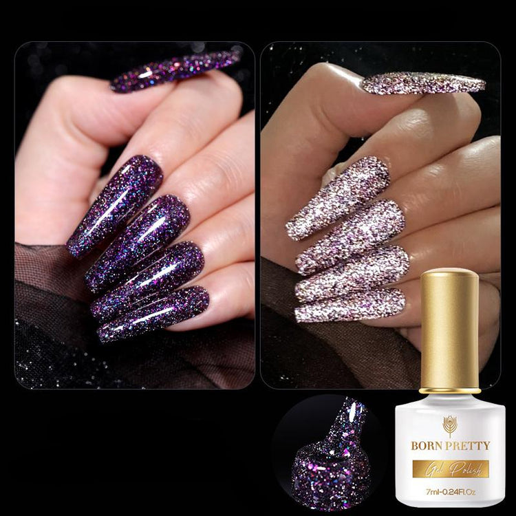 Reflective Glitter Flash Gel Polish BORN PRETTY - NSI Australia