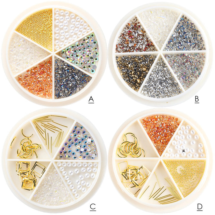 Rhinestones & Charms Nail Art Decoration Wheels - NSI Australia