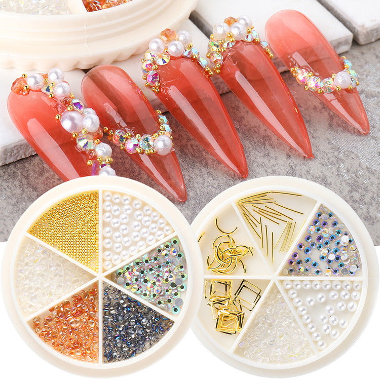 Rhinestones & Charms Nail Art Decoration Wheels - NSI Australia
