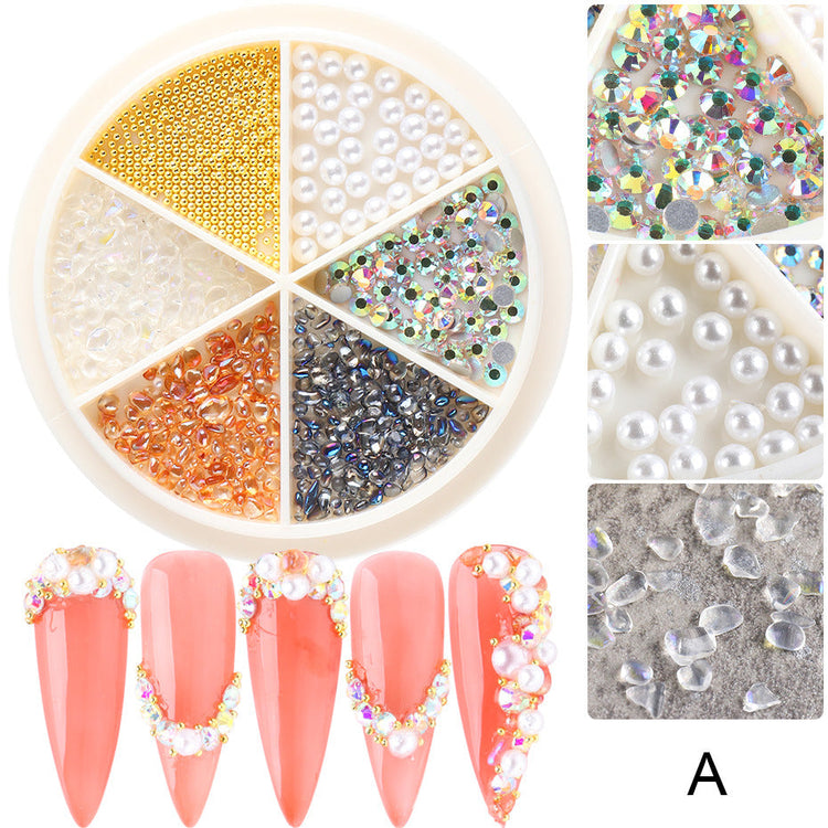 Rhinestones & Charms Nail Art Decoration Wheels - NSI Australia