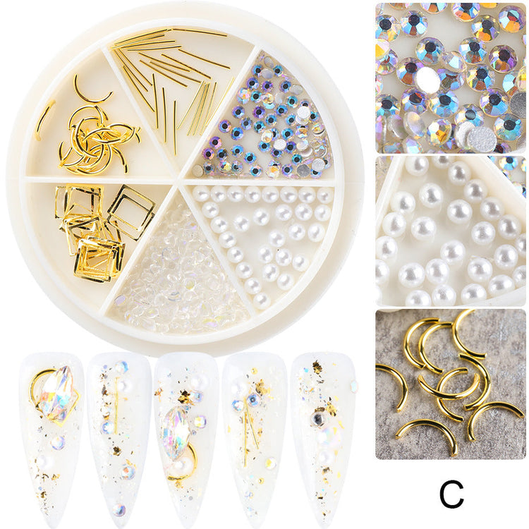 Rhinestones & Charms Nail Art Decoration Wheels - NSI Australia