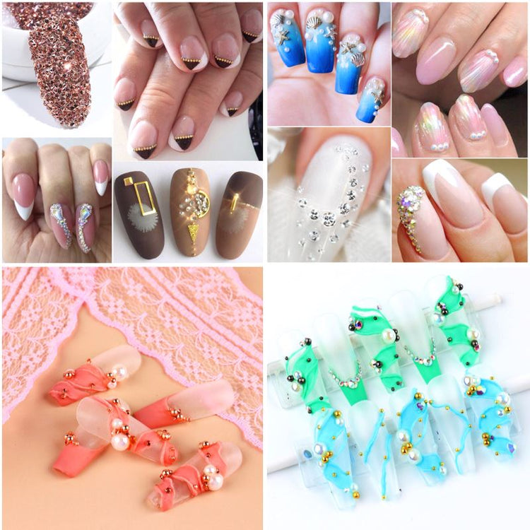 Rhinestones - Pearls - Beads Nail Art Decoration Wheels - NSI Australia