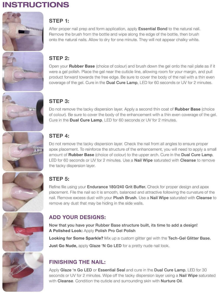Rubber Base Soak Off Gel In A Bottle - NSI Australia