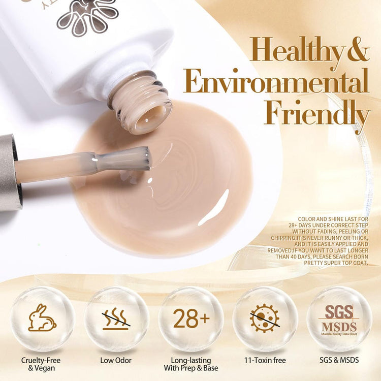 Secret Garden - Jelly Nude Gel Polish 6 Colour Set - NSI Australia