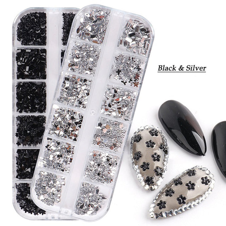 Shaped Nail Rhinestones Tray - NSI Australia