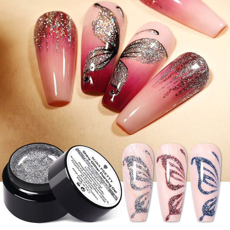 Shiny Glitter Gels BORN PRETTY - NSI Australia
