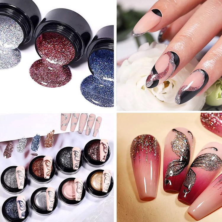 Shiny Glitter Gels BORN PRETTY - NSI Australia