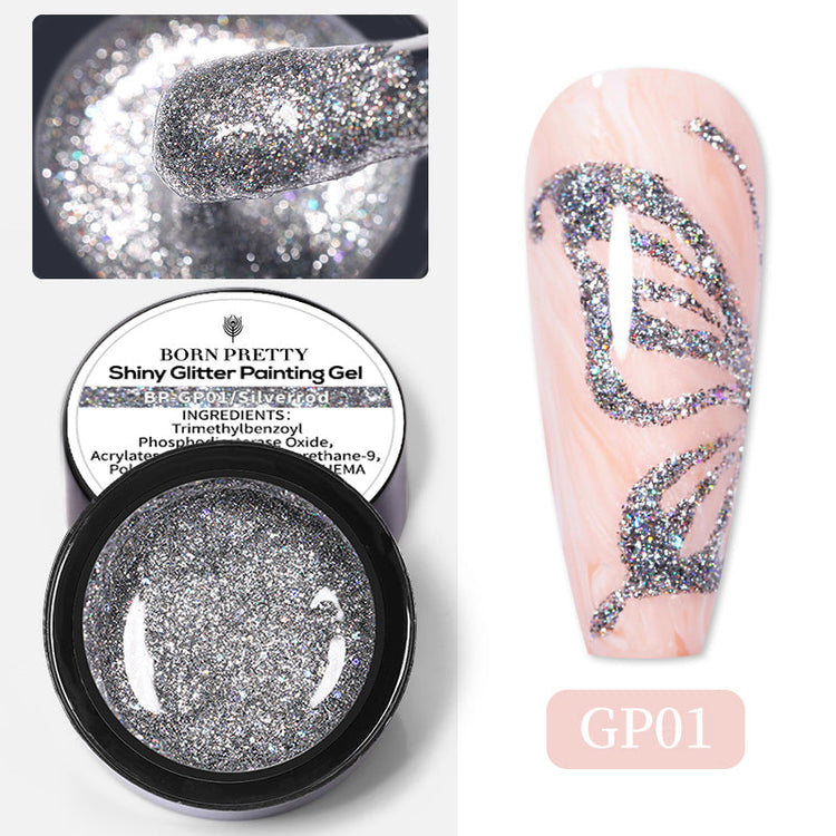 Shiny Glitter Gels BORN PRETTY - NSI Australia