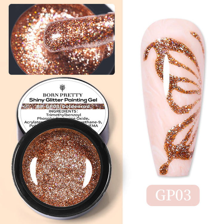 Shiny Glitter Gels BORN PRETTY - NSI Australia