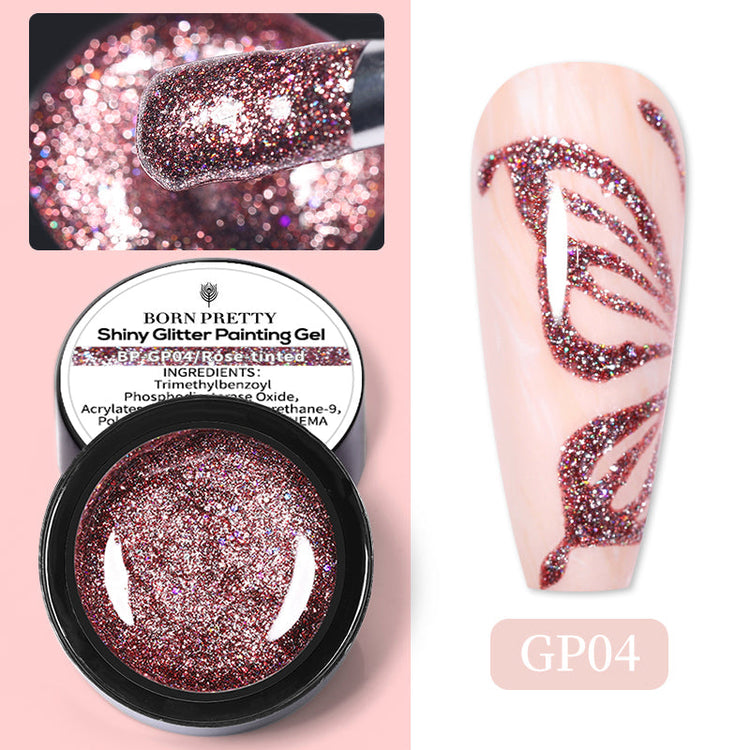 Shiny Glitter Gels BORN PRETTY - NSI Australia