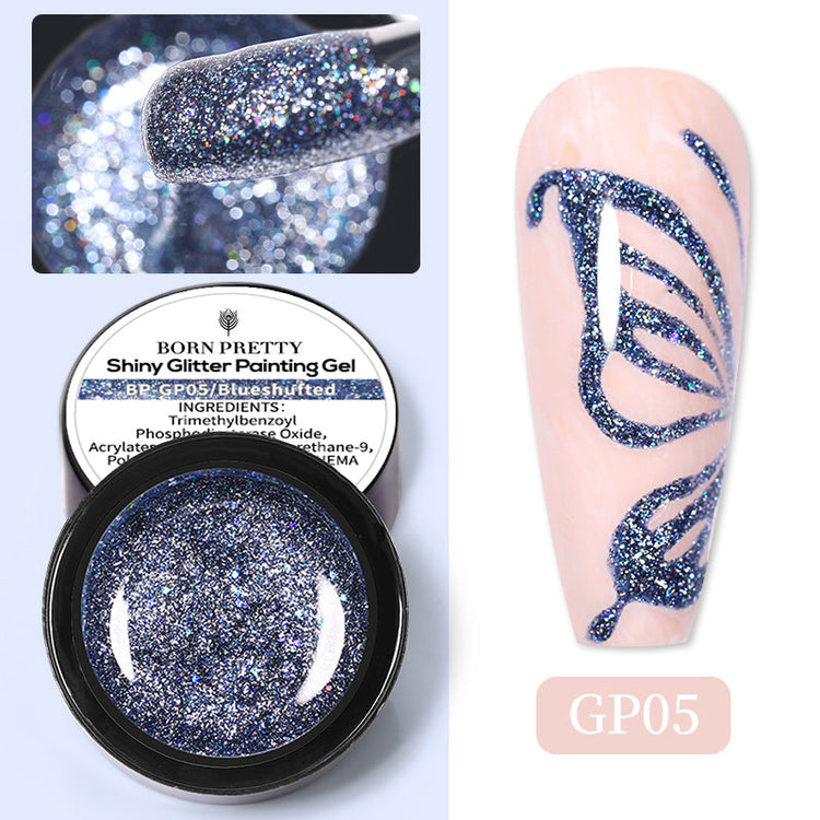 Shiny Glitter Gels BORN PRETTY - NSI Australia