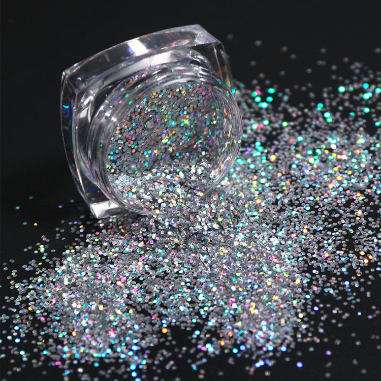 Silver Holographic Glitters 8pcs Pack - NSI Australia