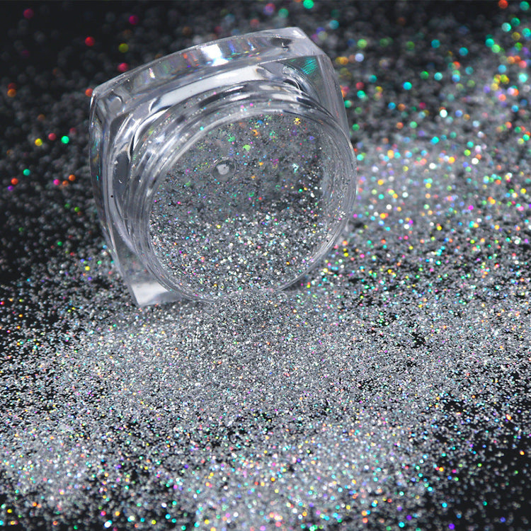 Silver Holographic Glitters 8pcs Pack - NSI Australia