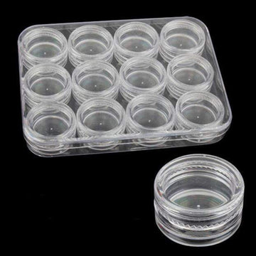 Small Plastic Clear Round Jar 12pcs Pack - NSI Australia