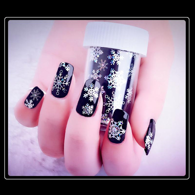 Snowflakes Christmas Nail Transfer Foil Roll - NSI Australia