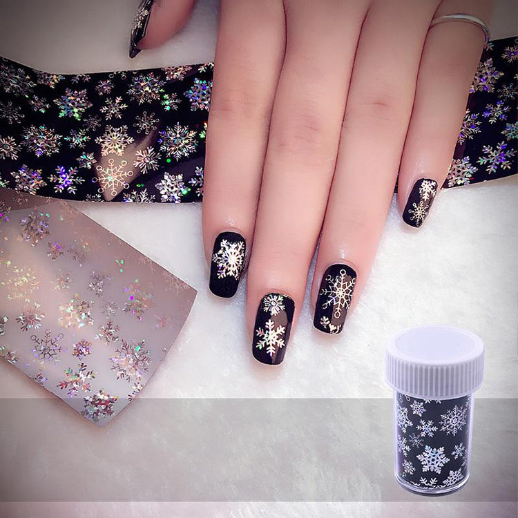 Snowflakes Christmas Nail Transfer Foil Roll - NSI Australia