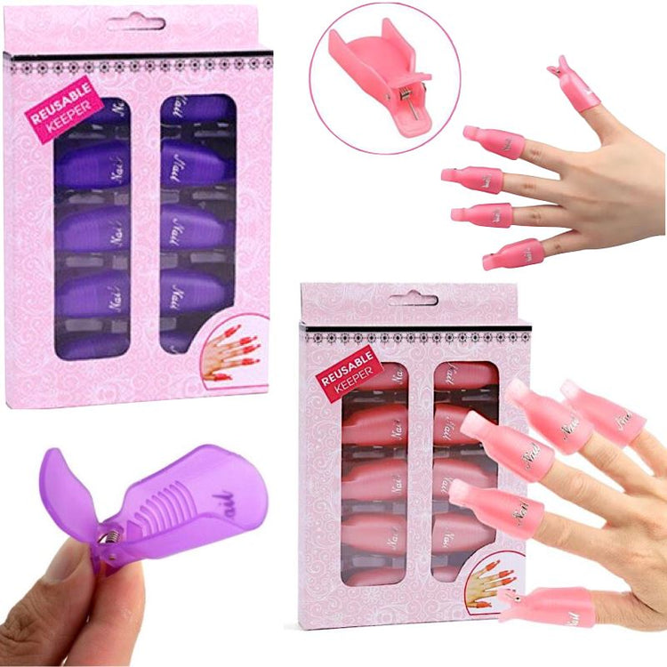 Soak Off Cap Clips 10pcs Pack - NSI Australia