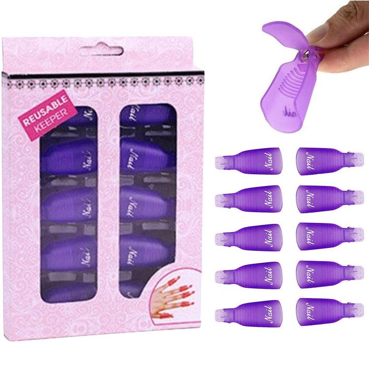Soak Off Cap Clips 10pcs Pack - NSI Australia
