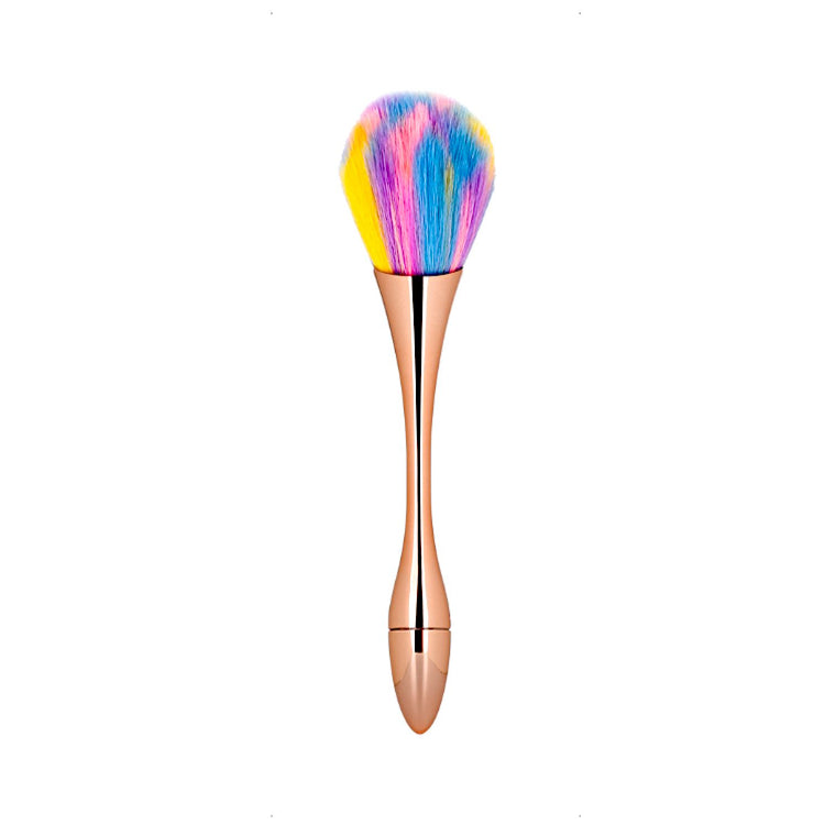 Soft Dusting Brush - Metallic Handle Slim & Short - NSI Australia