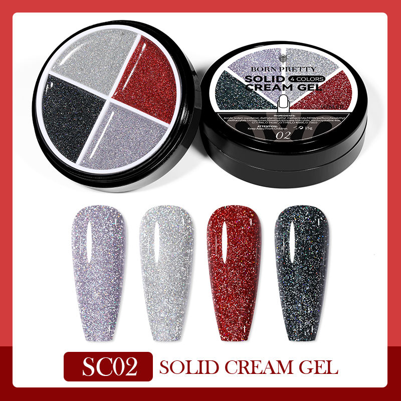 Solid Cream Gel Polish 4 Colours in 1 BORN PRETTY - NSI Australia