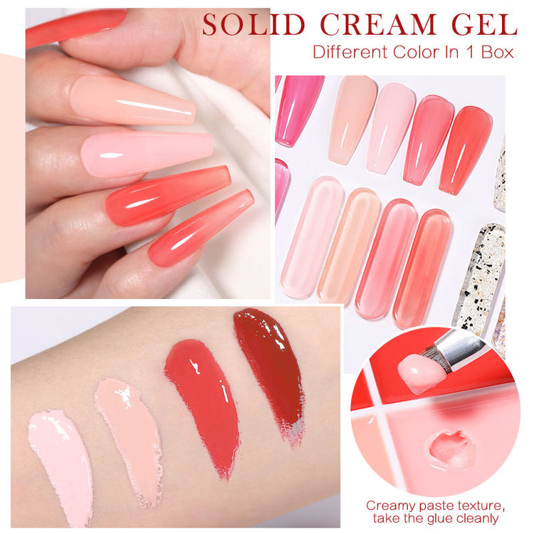 Solid Cream Gel Polish 4 Colours in 1 BORN PRETTY - NSI Australia