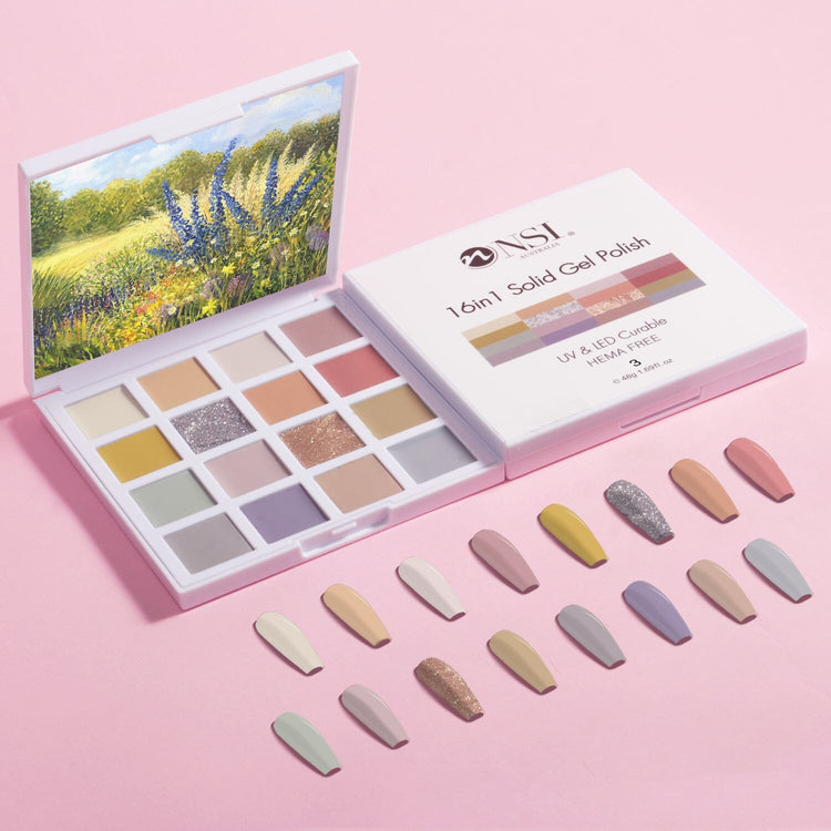 Solid Gel Polish 16in1 Colour Palette - NSI Australia